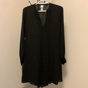 2 for $25 New H&M maternity US 2 black tunic top shirt dress pleated details